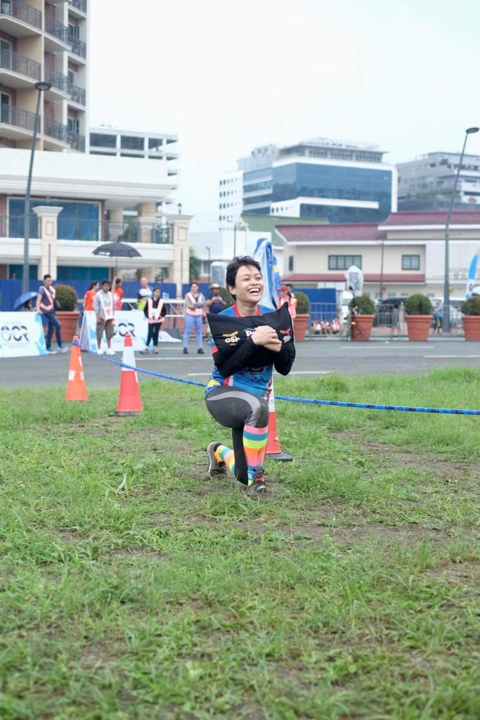 Photo by Carmel Valencia At the finish line, happy lunger