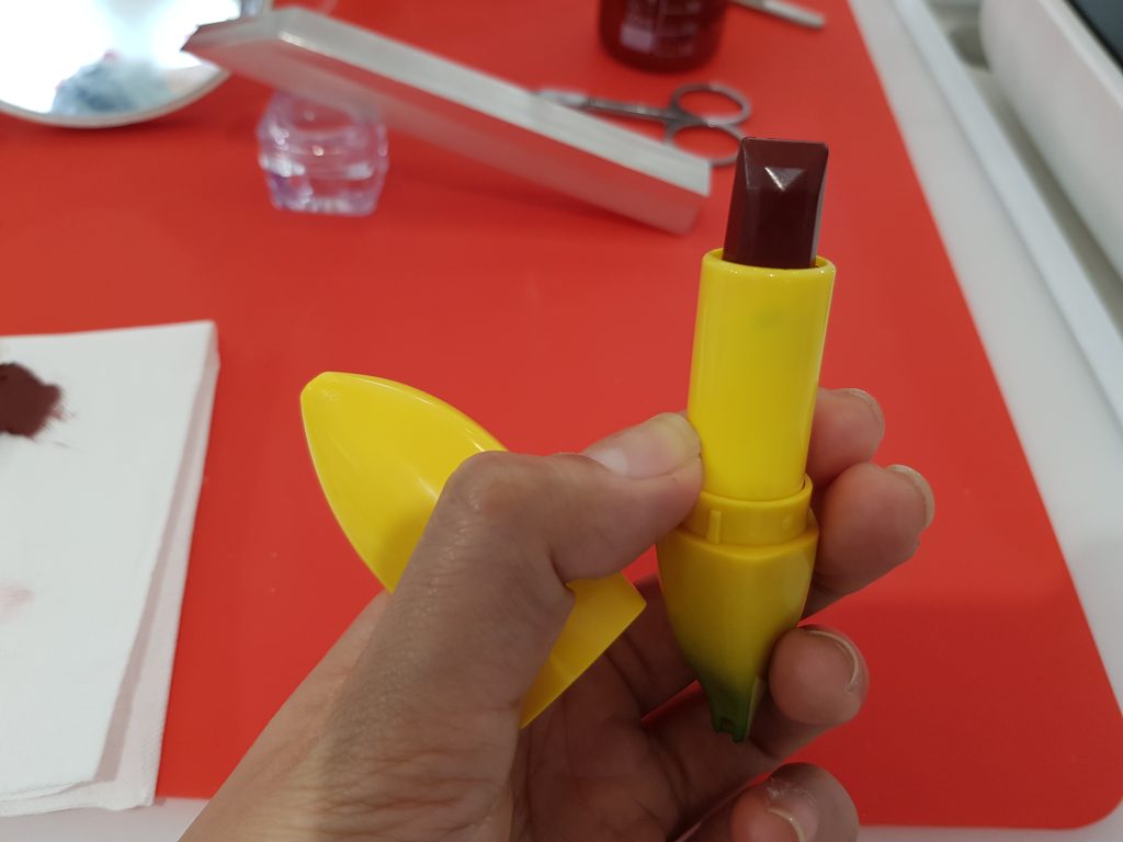 Diamond tipped banana lipstick