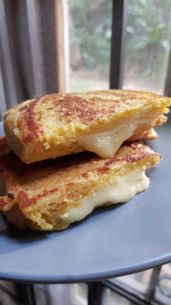 French toast grilled cheese sandwich