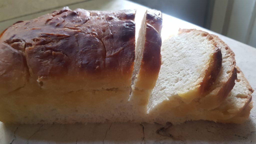 sliced white bread loaf